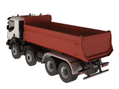 Dump Truck Kerax 8x4 450 DXi 3D model
