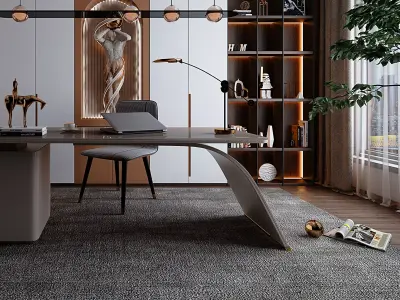 Modern Luxury Home Office 3D model