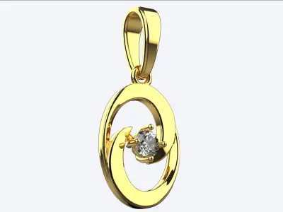 beautifule women pendant 3D print model