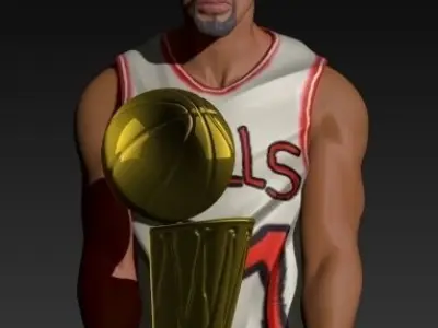 DENNIS RODMAN NBA FANART 3D print model