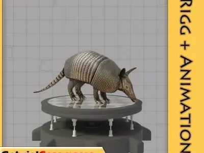 Armadillo Low-poly 3D model