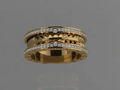 Bvlgari Ring  3D print model purchase