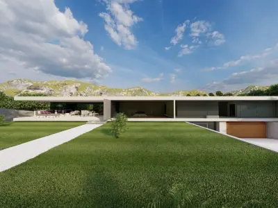 Casa Scene-villa-modern house 3D model