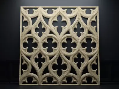 Paneling belonging to Carlisle Cathedral  1842 V2 3D model