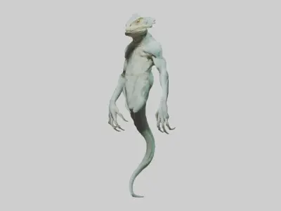 Reptilian Model Low-poly 3D model
