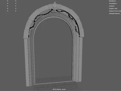 Fantasy Archway Free low-poly 3D model