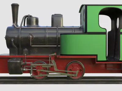 Steam locomotive 3D model by e1413