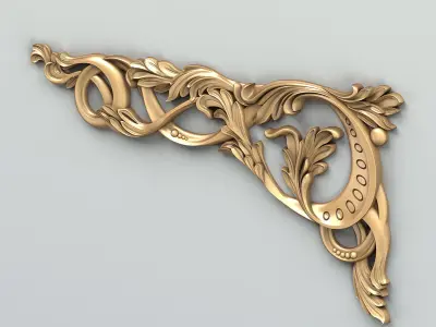 Corner decor 015 3D model