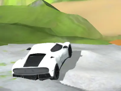 Futuristic Concept Sports Car 3D Model  Low-poly 3D model