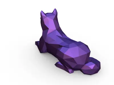 shiba inu 3D print model