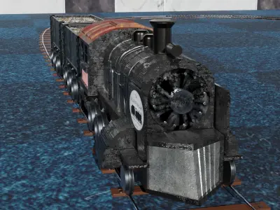 Toy Train 3D model