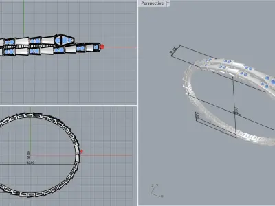 Bvlgary Serpenti Braclet 3d Print Model 3D print model