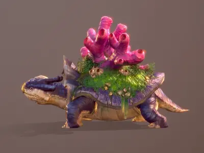 Turvel 3D Animations Low-poly 3D model