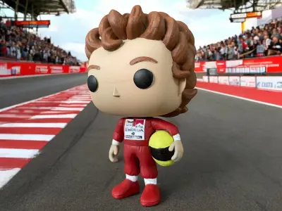 Funko Pop  ayrton senna 3D print model