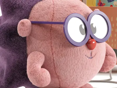 Set of toys and decoration for children room 3D model