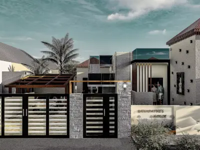 Luxury Modern House Design with Swimming Pool Playroom and More 3D model