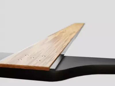 T ruller skateboard slalom board 3D model