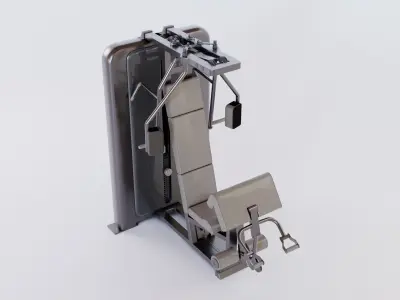 chest press machine Low-poly 3D model