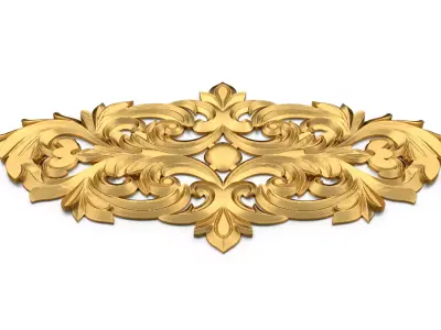 carved classic decorative ornament cnc 3d printing stl 40 3D model