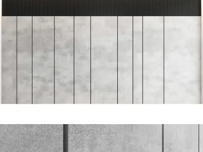 Decorative wall panel set 51 3D model