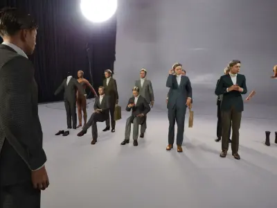 Modular Character - Asian Business Man - ME2 Low-poly 3D model