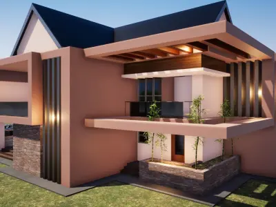 Five Bedroom Mansion 3D model