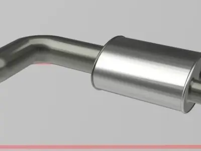 Exhaust Low-poly 3D model