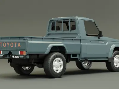 LAND CRUISER PICKUP - Gray Metallic 3D model