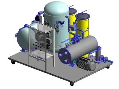 ZJA6KY Transformer Oil Purification Assembly 3D model