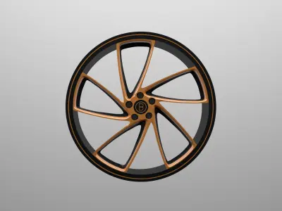 Sports Car Alloy Low-poly 3D model