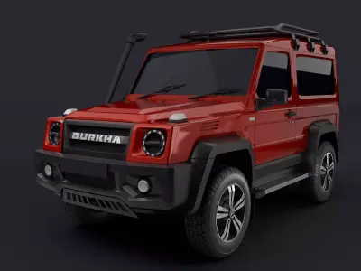Force Gurkha 3 door 3D model