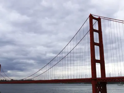 Suspension Bridge 3D model