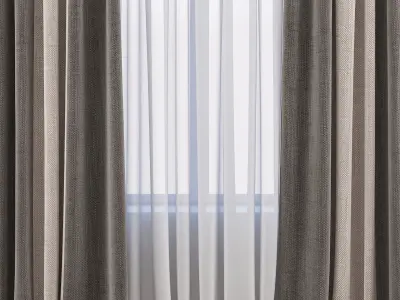 Set 52 Curtains 3D model