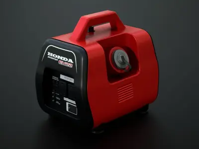Portable Mini Generator Low-poly 3D model