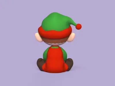 Gift Xmas Elf 3D print model