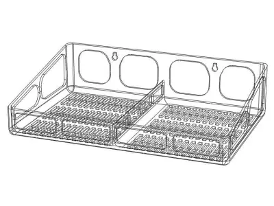 Wall Mounted Multi Purpose Shelf 3D print model