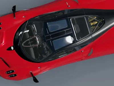 Pagani Huayra - Photorealistic Low-poly 3D model