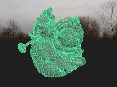 Snowman Christmas Decoration Scan Low res 3D model