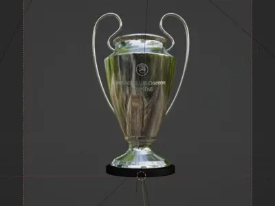 UEFA-Champions league Trophy 3D model