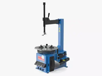 Automotech AS-24SA Semi-Automatic Tyre Changer 3D model