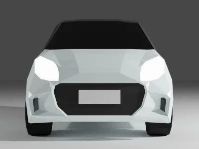 Low Poly SmartCar smart car Low-poly 3D model