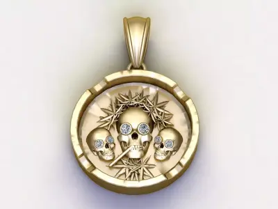 bold pendant design 3D print model