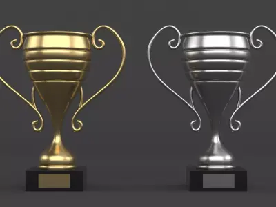 Trophy Cups 3D model
