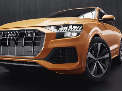 Audi Q8 2018 Blender model  3D model