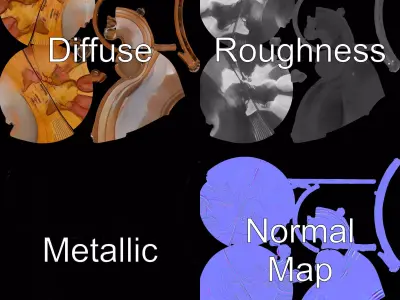 Vintage Globe model pack Low-poly 3D model