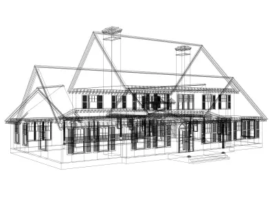 Colonial House 18 -Archimple LLC 3D model
