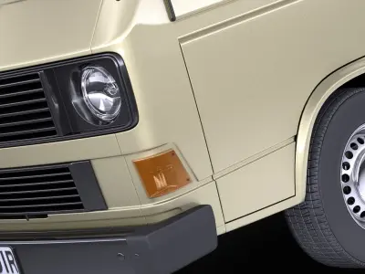 Volkswagen T3 Passenger 1979 - 1988 VRAY 3D model