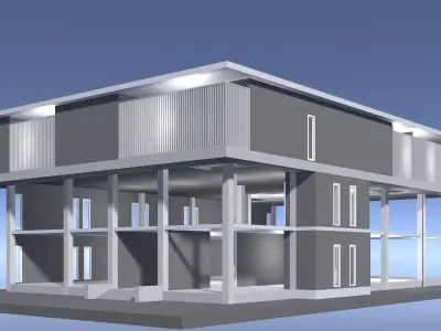 Home office in structure 25-52 3D model