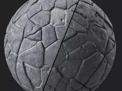 Stone Wall Materials 53- Sbsar Pbr 4k Seamless Texture