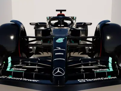 F1 Mercedes W14 Low-poly 3D model